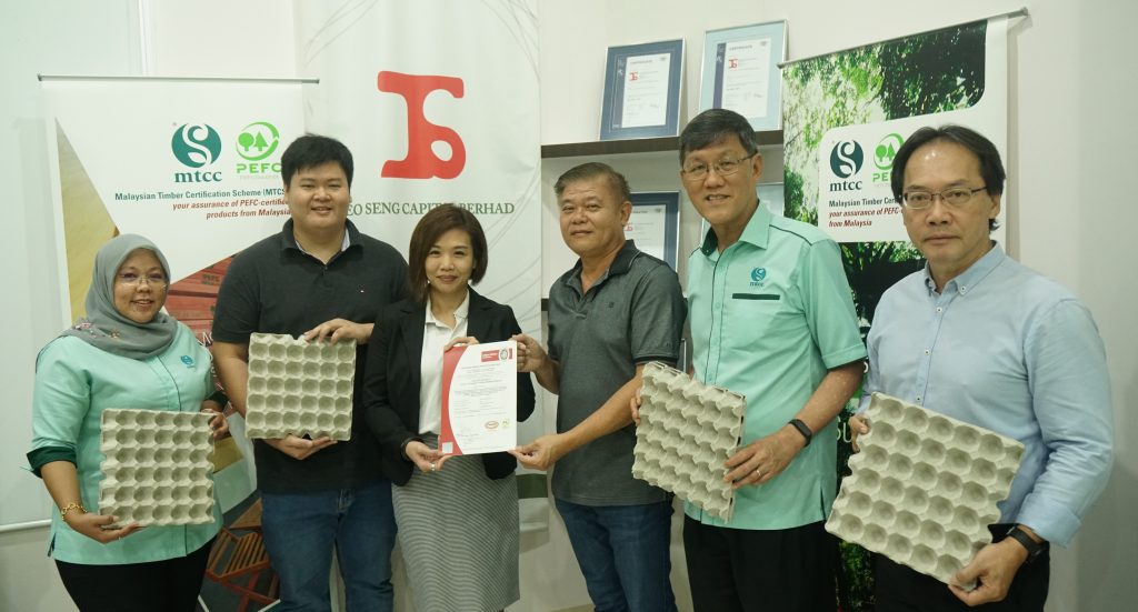 Teo Seng Paper Products Offers First PEFCcertified Egg Trays In